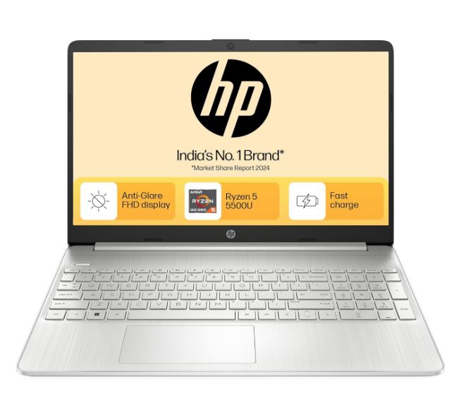 HP 15s (eq2144AU) – AMD Ryzen 5, 15.6-inch FHD, 8GB RAM, 512GB SSD